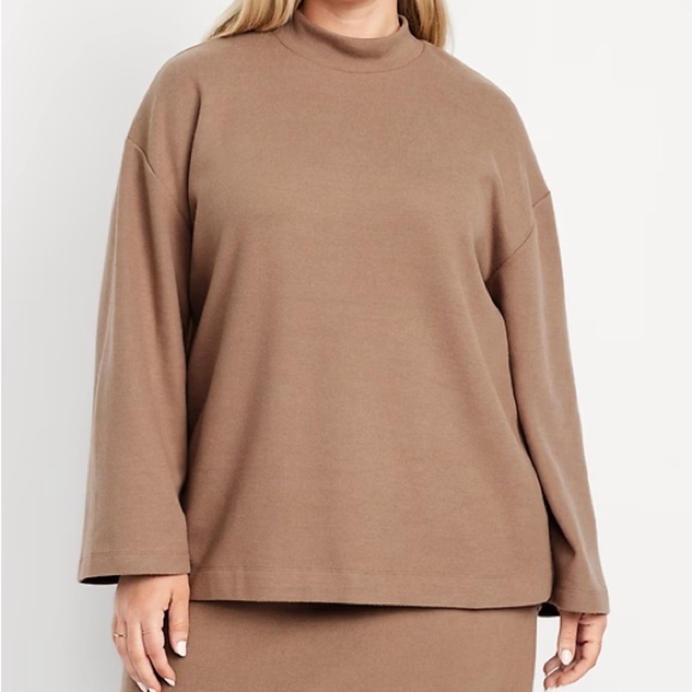 High Neck Long Sleeve Sweater Size 3X